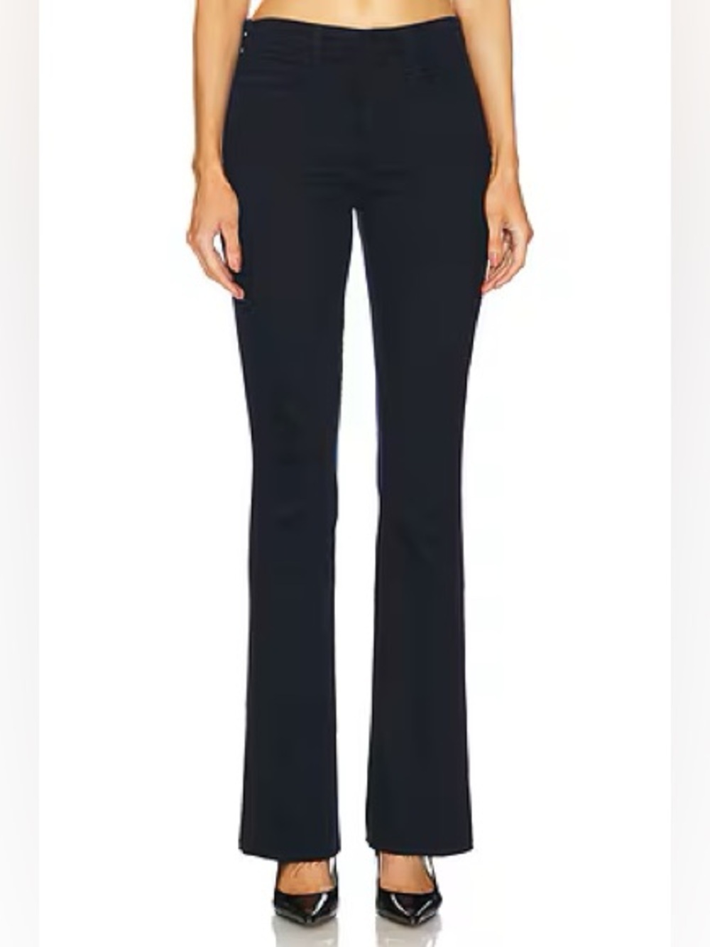AG Janis High Rise Flare Jeans Super Black Denim Casual Boho Women’s Size 27